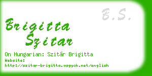 brigitta szitar business card